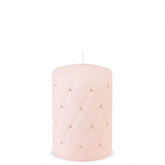 PL粉状粉红色蜡烛佛罗伦萨垫小圆筒