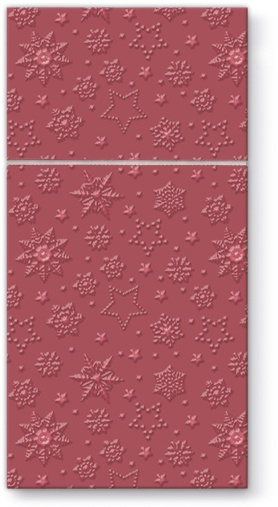 Pl餐巾袋口袋灵感冬季片（红色）