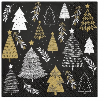 PL餐巾圣诞树邮票
