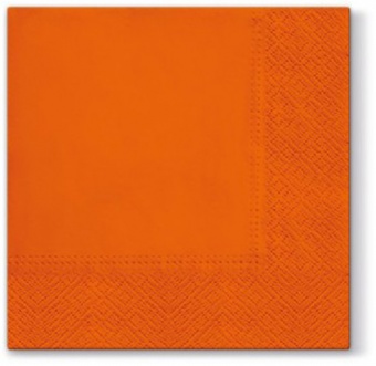 Pl餐巾纸单色午餐橙色