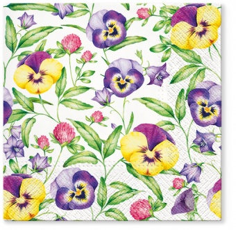 pl餐巾美丽的紫罗兰