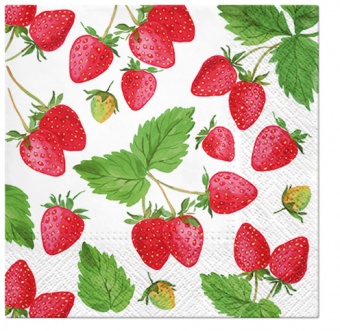 pl餐巾新鲜草莓