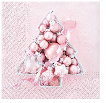 pl餐巾粉红色的小玩意树