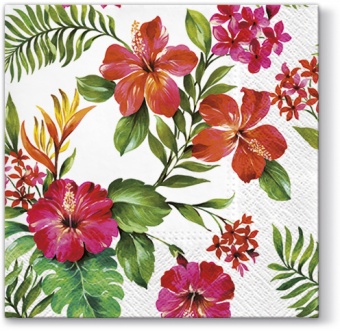 夏威夷花餐巾纸