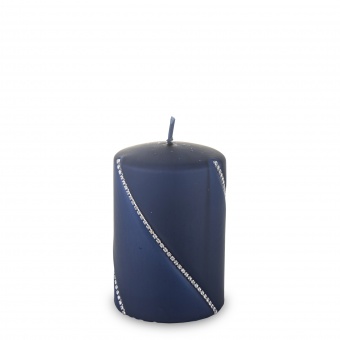 En Bolero蜡烛圣诞节小圆筒，海军蓝色