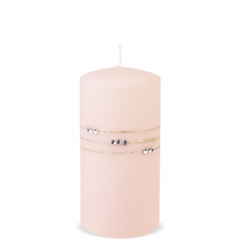 PL粉粉色蜡烛项链垫滚轮中号FI7